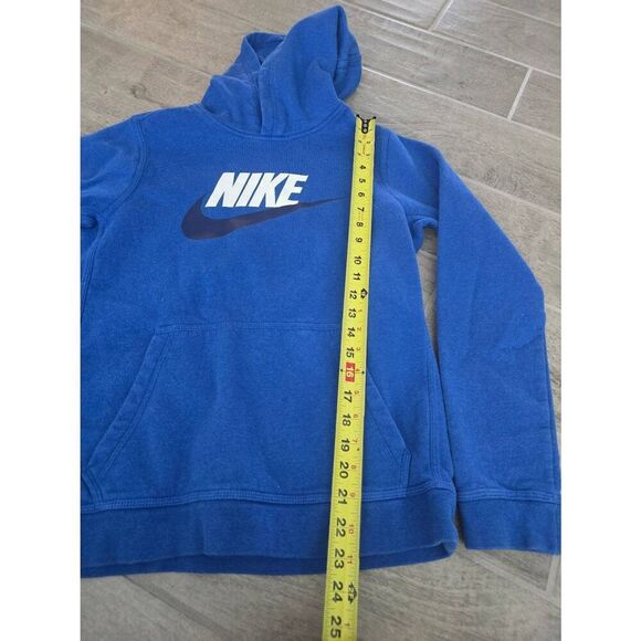 Youth Nike Hoodie Sweatshirt Club Fleece Blue‎ Size XL - Picture 2 of 6